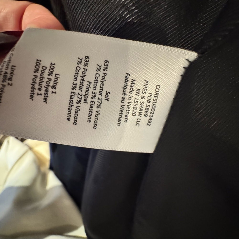 Veronica Beard Navy Dickey Blazer with Gold Buttons - Picture 5 of 5